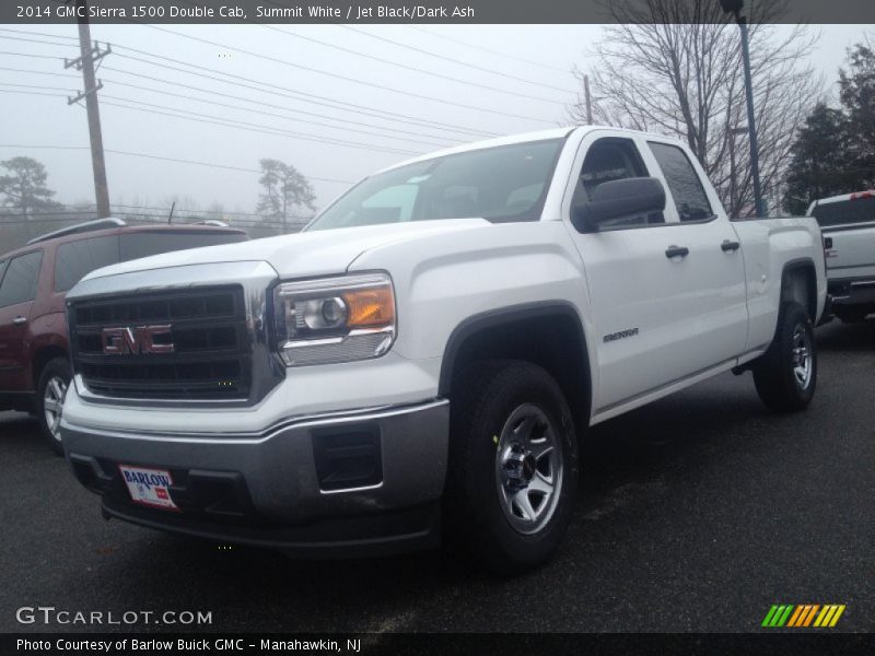 Summit White / Jet Black/Dark Ash 2014 GMC Sierra 1500 Double Cab