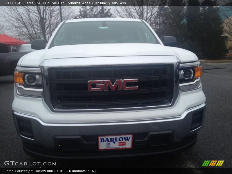 Summit White / Jet Black/Dark Ash 2014 GMC Sierra 1500 Double Cab