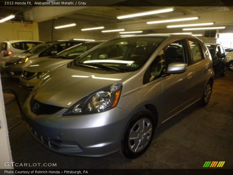 Alabaster Silver Metallic / Gray 2013 Honda Fit