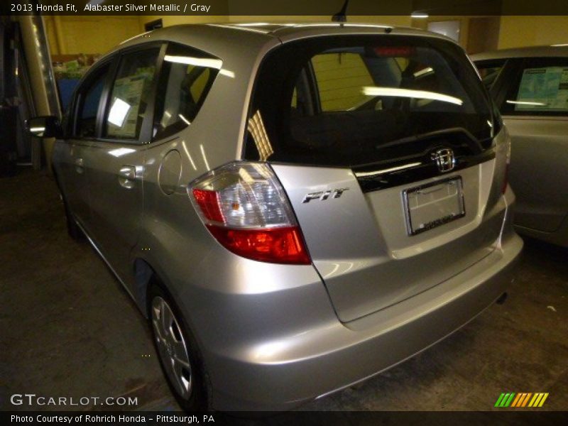 Alabaster Silver Metallic / Gray 2013 Honda Fit