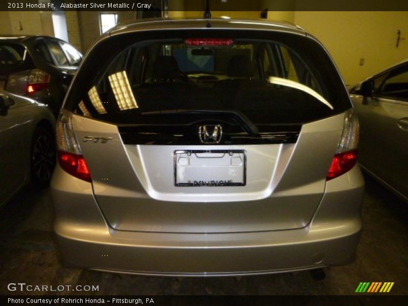Alabaster Silver Metallic / Gray 2013 Honda Fit