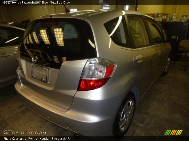 Alabaster Silver Metallic / Gray 2013 Honda Fit
