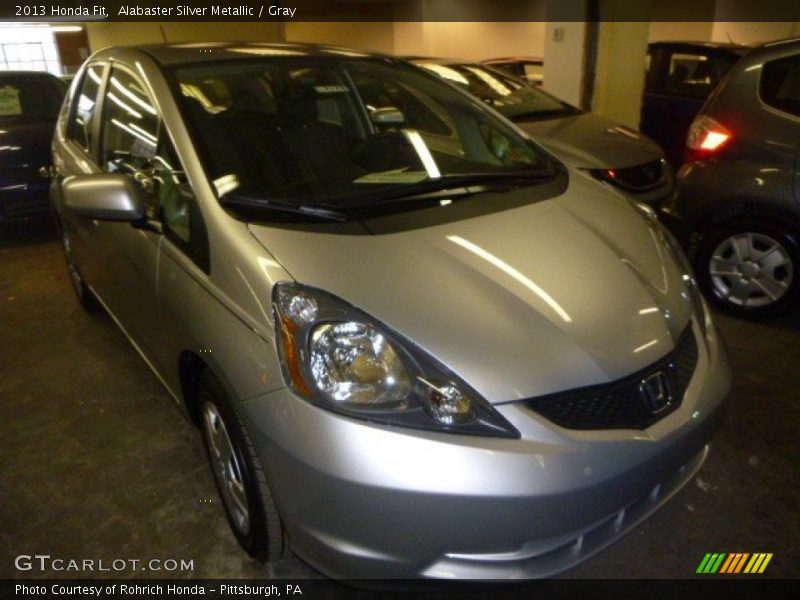 Alabaster Silver Metallic / Gray 2013 Honda Fit