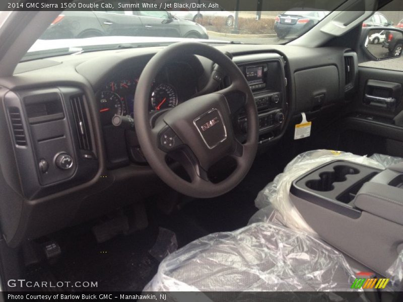 Summit White / Jet Black/Dark Ash 2014 GMC Sierra 1500 Double Cab