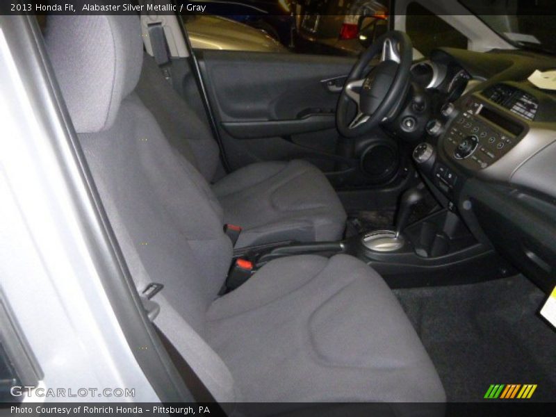 Alabaster Silver Metallic / Gray 2013 Honda Fit