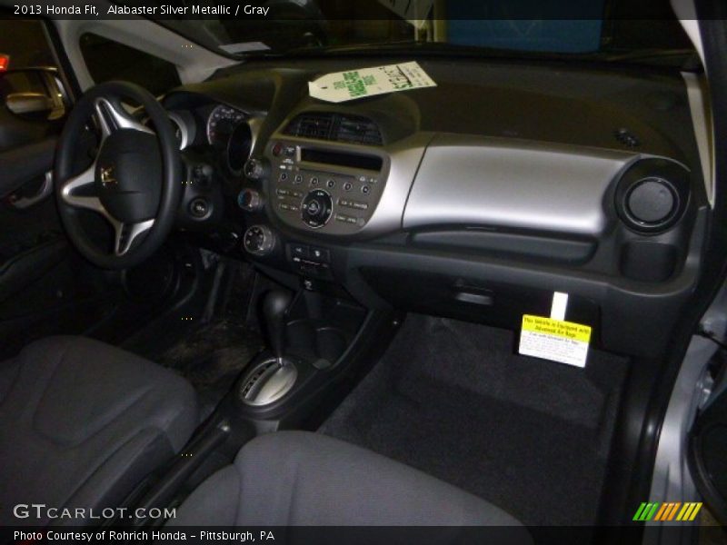 Alabaster Silver Metallic / Gray 2013 Honda Fit