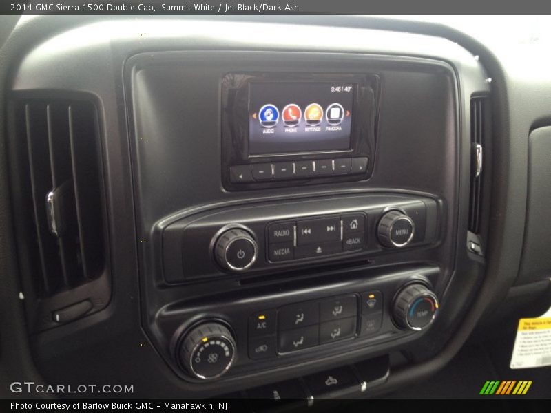 Summit White / Jet Black/Dark Ash 2014 GMC Sierra 1500 Double Cab