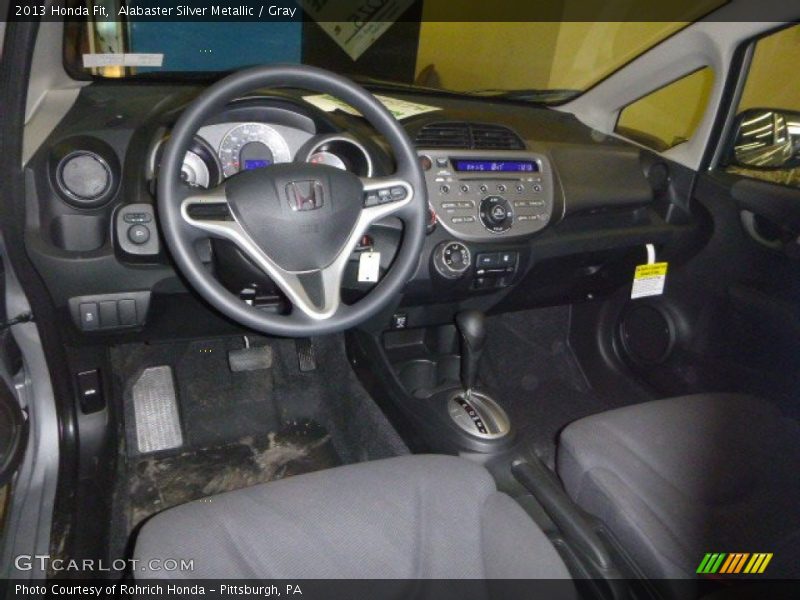 Alabaster Silver Metallic / Gray 2013 Honda Fit