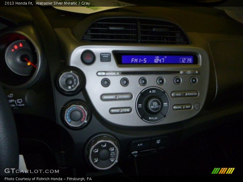 Alabaster Silver Metallic / Gray 2013 Honda Fit