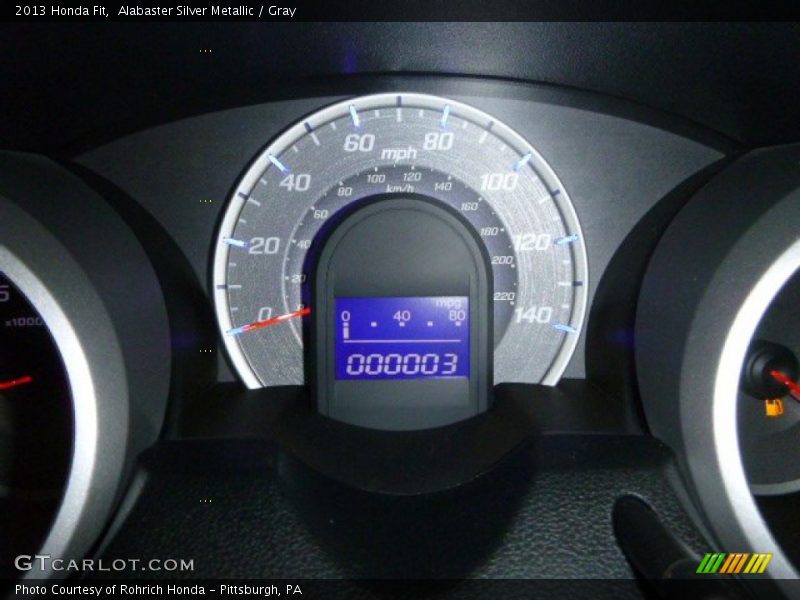 Alabaster Silver Metallic / Gray 2013 Honda Fit