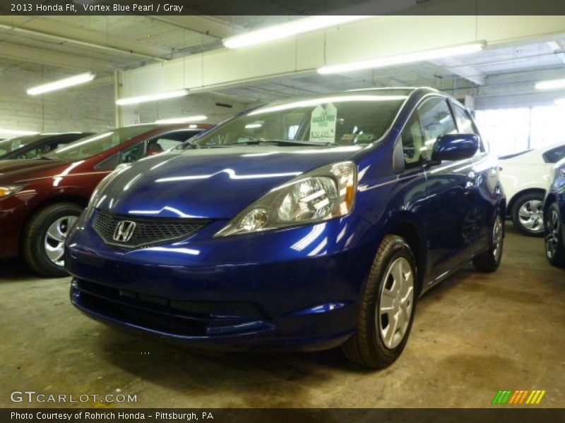 Vortex Blue Pearl / Gray 2013 Honda Fit