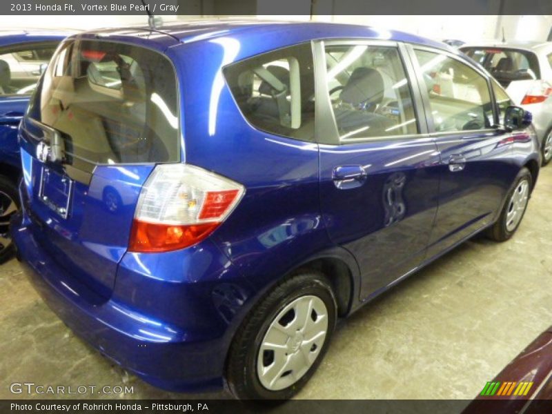Vortex Blue Pearl / Gray 2013 Honda Fit