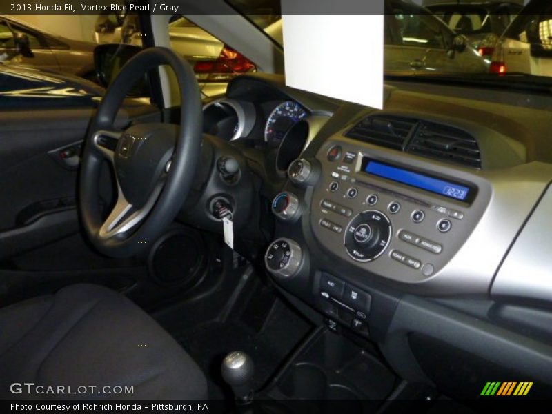 Vortex Blue Pearl / Gray 2013 Honda Fit