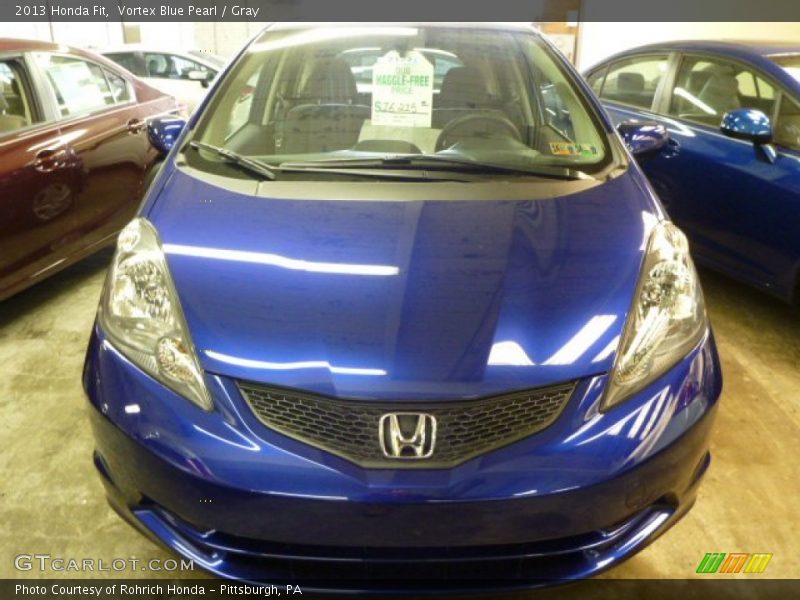 Vortex Blue Pearl / Gray 2013 Honda Fit