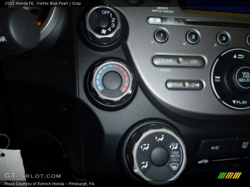 Vortex Blue Pearl / Gray 2013 Honda Fit