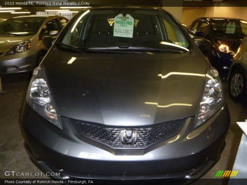 Polished Metal Metallic / Gray 2013 Honda Fit