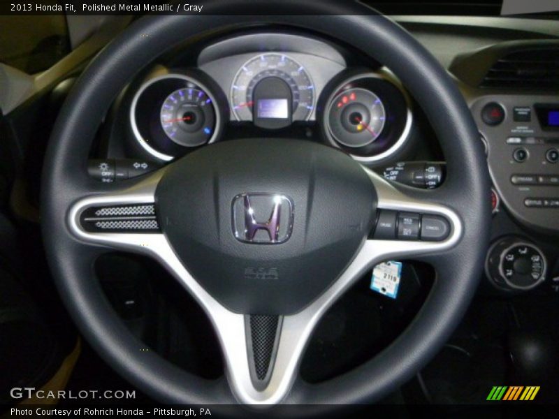 Polished Metal Metallic / Gray 2013 Honda Fit