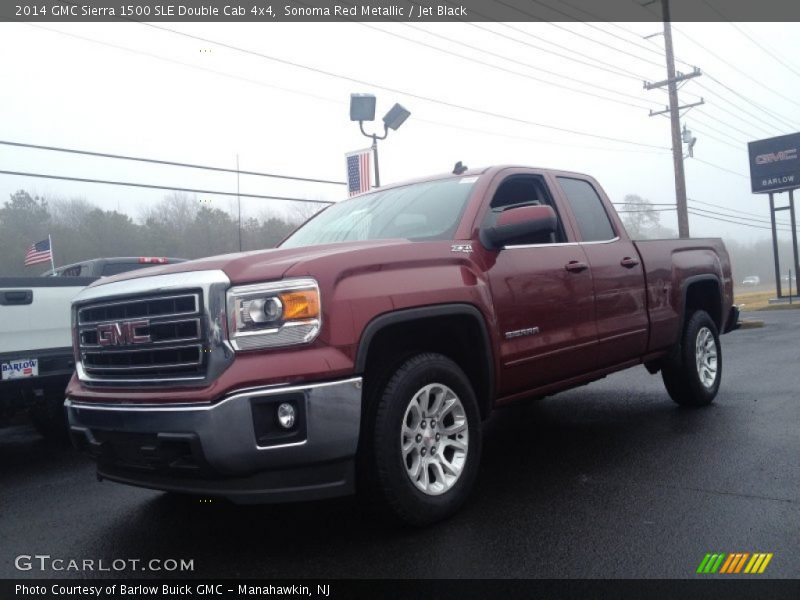 Sonoma Red Metallic / Jet Black 2014 GMC Sierra 1500 SLE Double Cab 4x4