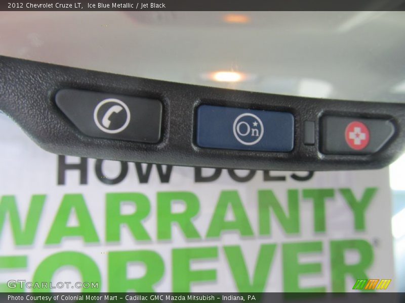 Ice Blue Metallic / Jet Black 2012 Chevrolet Cruze LT