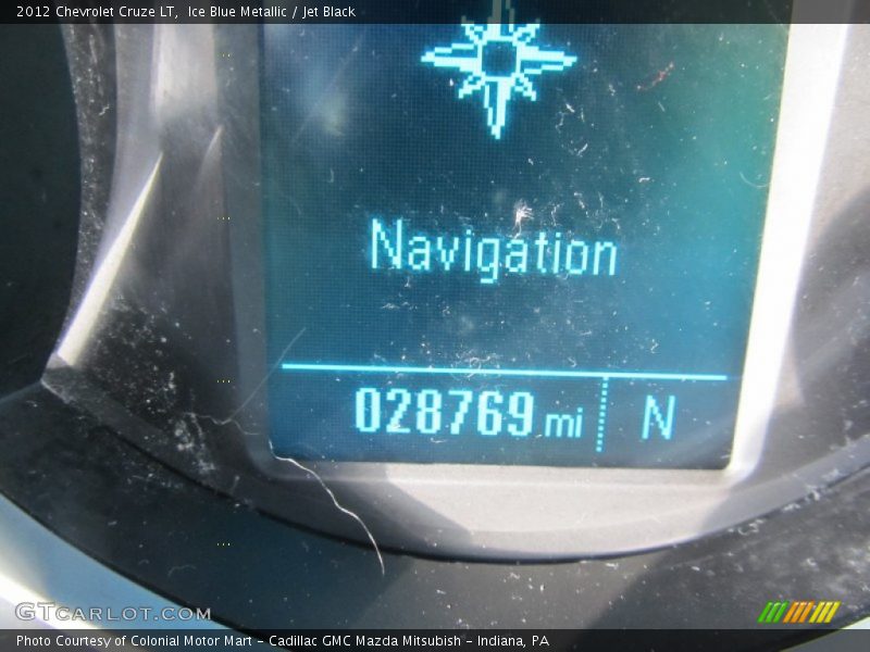 Ice Blue Metallic / Jet Black 2012 Chevrolet Cruze LT