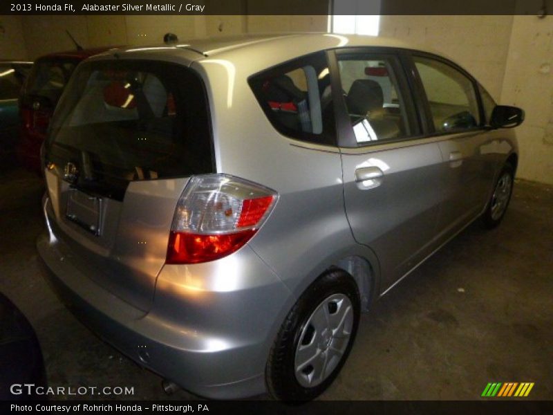 Alabaster Silver Metallic / Gray 2013 Honda Fit