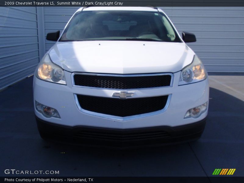 Summit White / Dark Gray/Light Gray 2009 Chevrolet Traverse LS