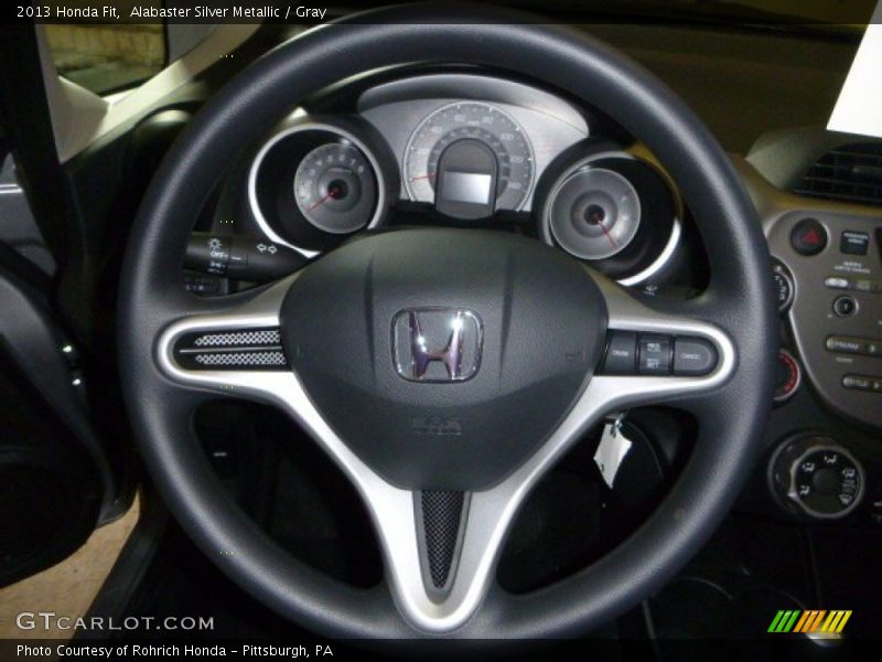 Alabaster Silver Metallic / Gray 2013 Honda Fit