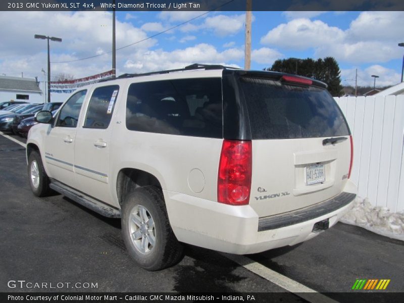 White Diamond Tricoat / Light Tan 2013 GMC Yukon XL SLT 4x4