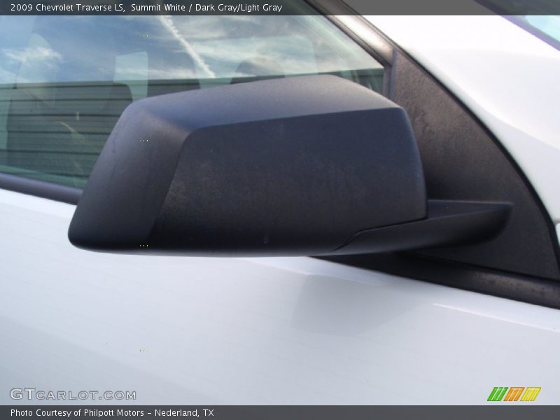 Summit White / Dark Gray/Light Gray 2009 Chevrolet Traverse LS