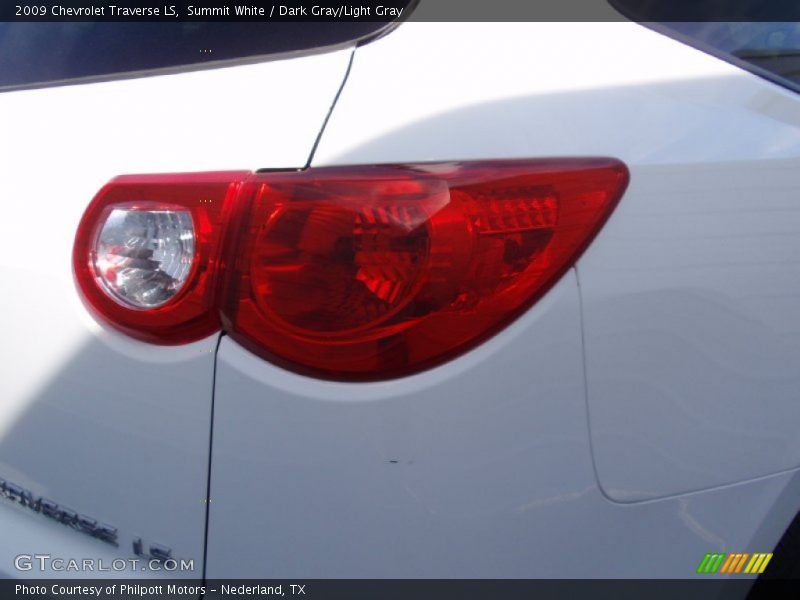 Summit White / Dark Gray/Light Gray 2009 Chevrolet Traverse LS