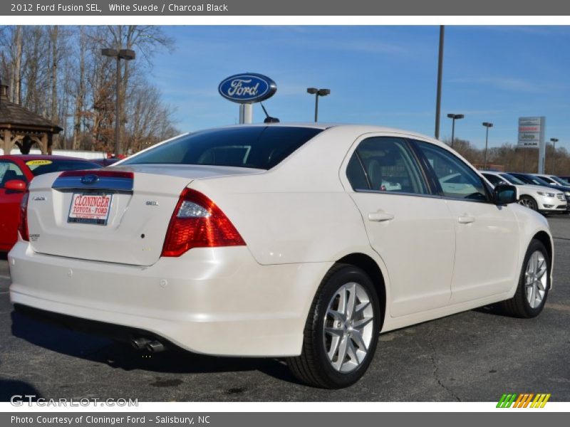 White Suede / Charcoal Black 2012 Ford Fusion SEL