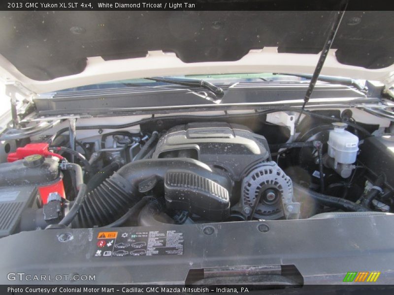 White Diamond Tricoat / Light Tan 2013 GMC Yukon XL SLT 4x4