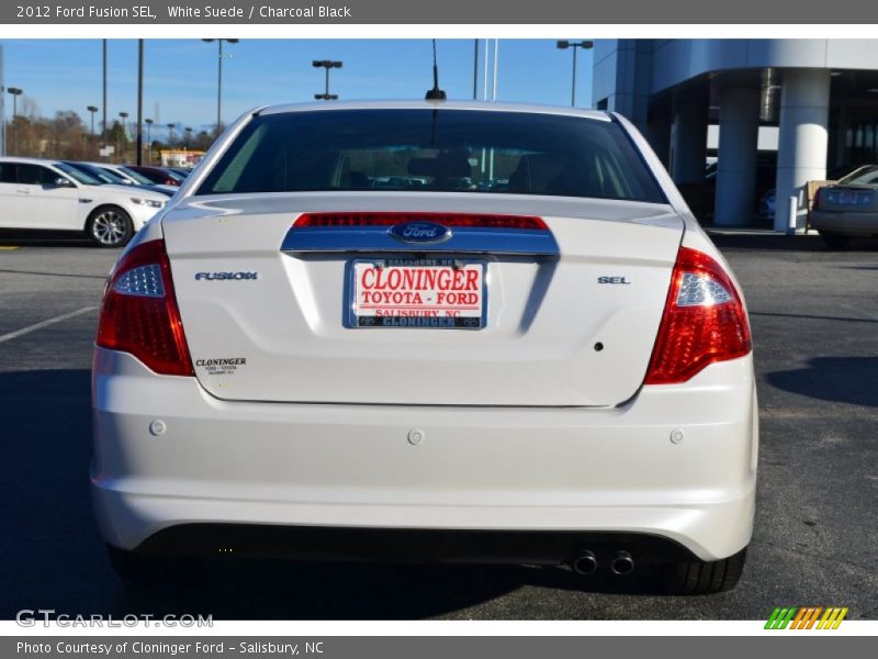 White Suede / Charcoal Black 2012 Ford Fusion SEL