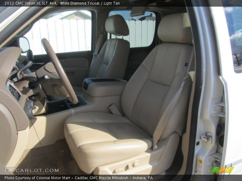 White Diamond Tricoat / Light Tan 2013 GMC Yukon XL SLT 4x4
