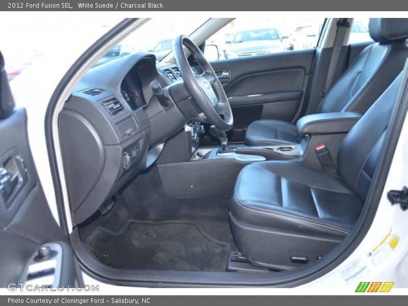 White Suede / Charcoal Black 2012 Ford Fusion SEL