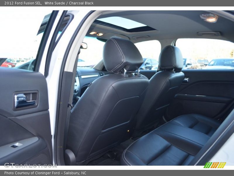 White Suede / Charcoal Black 2012 Ford Fusion SEL