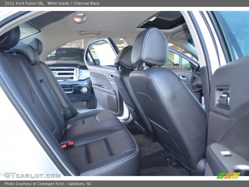 White Suede / Charcoal Black 2012 Ford Fusion SEL
