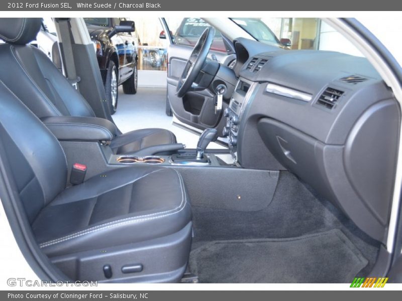 White Suede / Charcoal Black 2012 Ford Fusion SEL