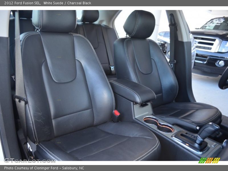 White Suede / Charcoal Black 2012 Ford Fusion SEL