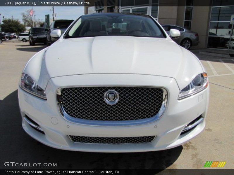 Polaris White / Cashew/Truffle 2013 Jaguar XJ XJ