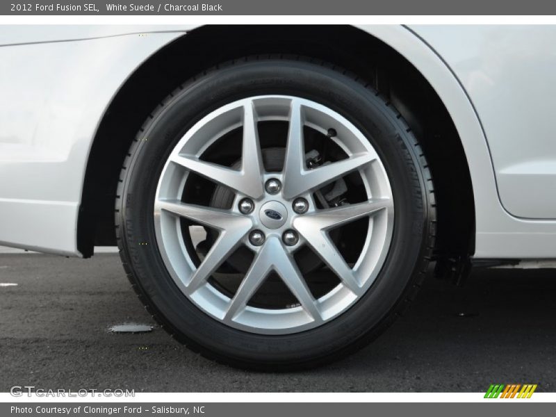 White Suede / Charcoal Black 2012 Ford Fusion SEL