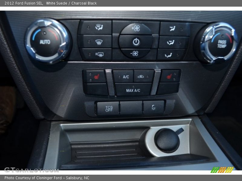 White Suede / Charcoal Black 2012 Ford Fusion SEL