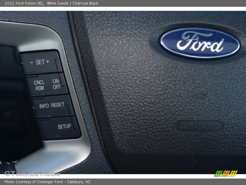 White Suede / Charcoal Black 2012 Ford Fusion SEL