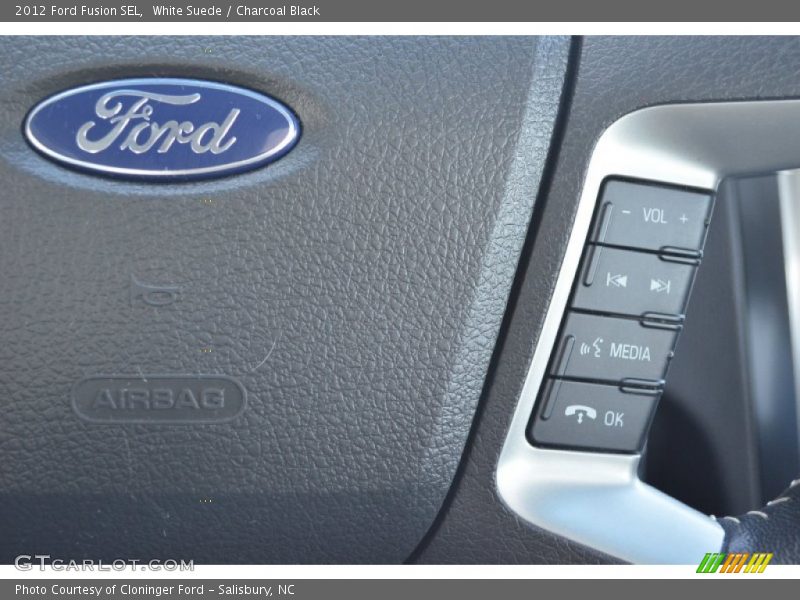 White Suede / Charcoal Black 2012 Ford Fusion SEL