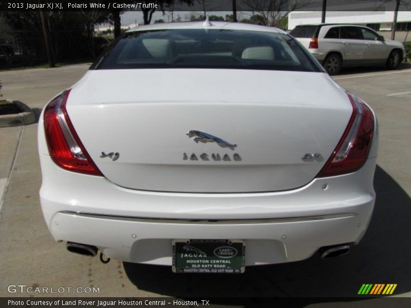 Polaris White / Cashew/Truffle 2013 Jaguar XJ XJ