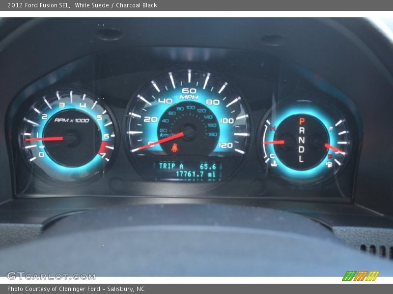 White Suede / Charcoal Black 2012 Ford Fusion SEL