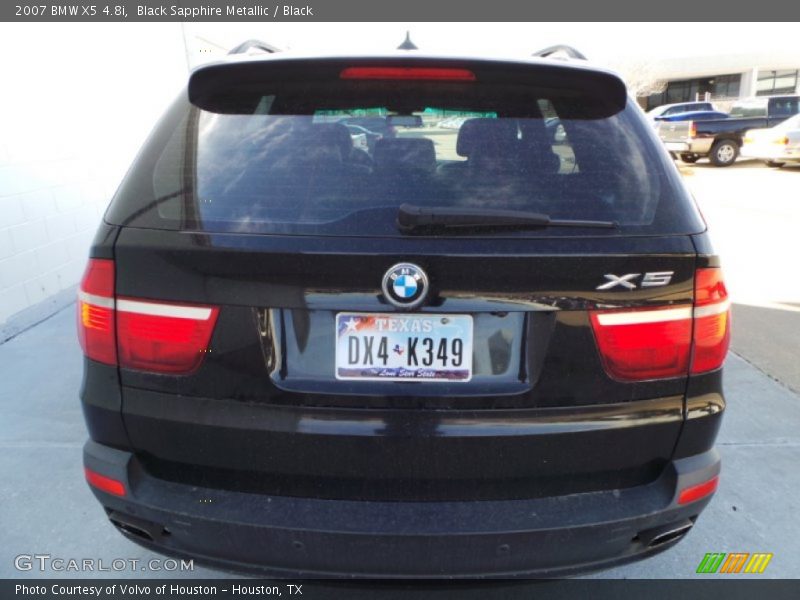 Black Sapphire Metallic / Black 2007 BMW X5 4.8i