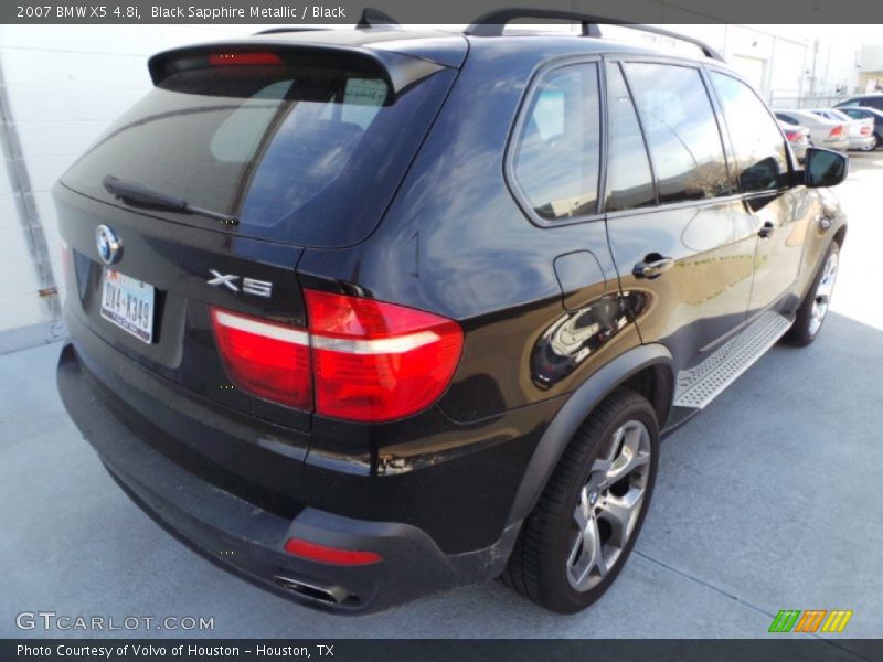 Black Sapphire Metallic / Black 2007 BMW X5 4.8i