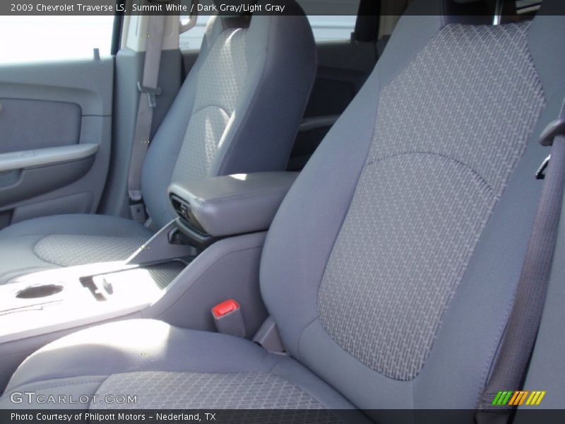 Summit White / Dark Gray/Light Gray 2009 Chevrolet Traverse LS