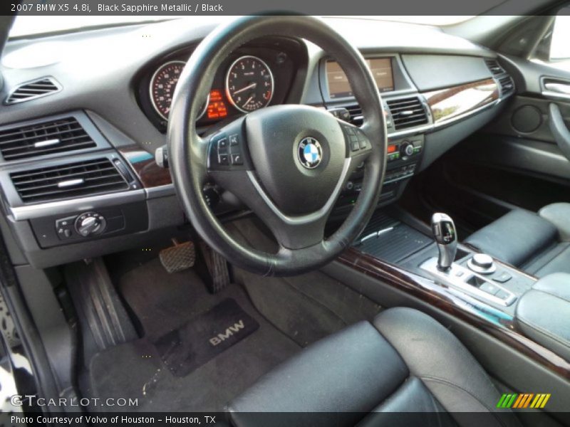Black Sapphire Metallic / Black 2007 BMW X5 4.8i
